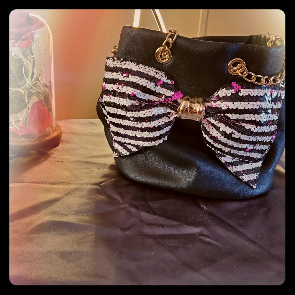 Betsy Johnson bucket bag